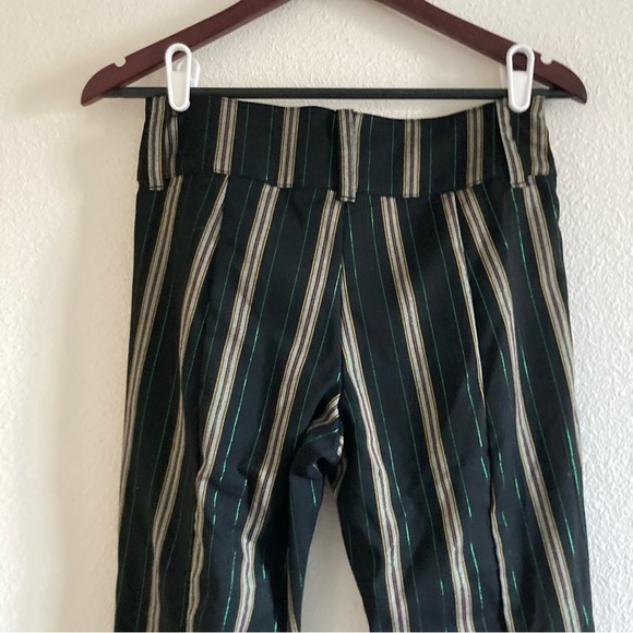 NWT Urban Outfitters Women's Black Metallic Striped Pant Size 4 - Picture 9 of 9